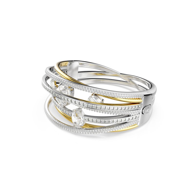 Swarovski - Bracciale Rigido Hyperbola - Cristalli
