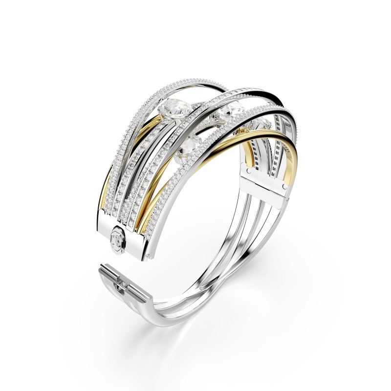 Swarovski - Bracciale Rigido Hyperbola - Cristalli