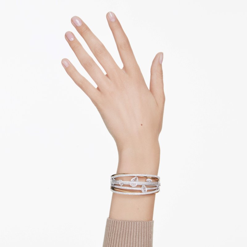 Swarovski - Bracciale Rigido Hyperbola - Cristalli