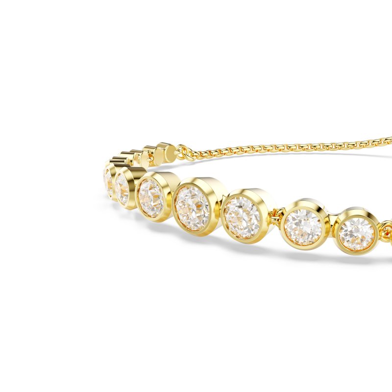 Swarovski - Bracciale Tennis Imber - Cristalli - Bianco