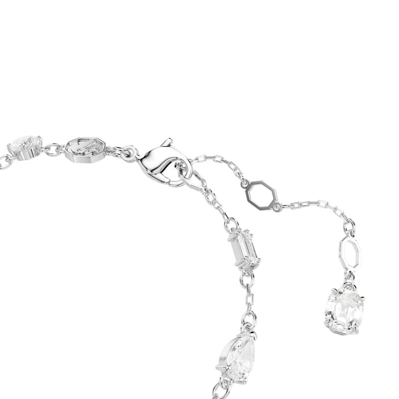 Swarovski - Braccialetto Idyllia - Placcato Rodio - Bianco