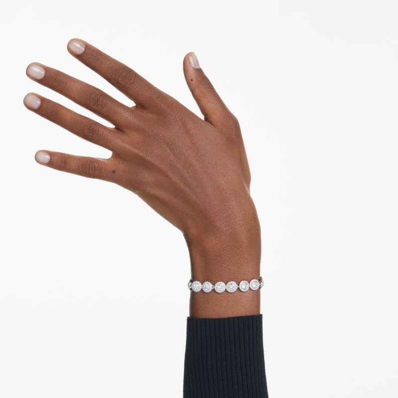 Swarovski - Braccialetto Tennis - Cristalli - Bianco