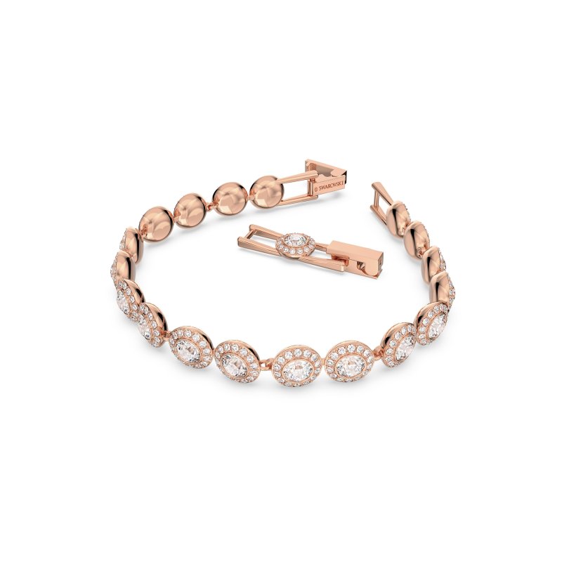 Swarovski - Bracciale Tennis - Cristalli - Oro Rosa