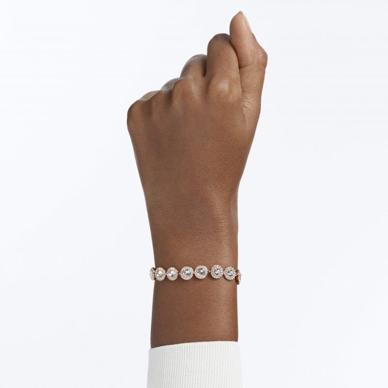 Swarovski - Bracciale Tennis - Cristalli - Oro Rosa