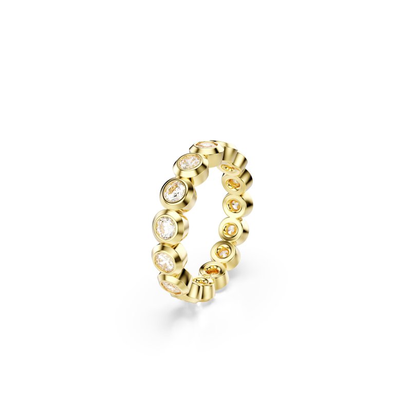 Swarovski - Anello Imber - Placcato Color Oro - Bianco