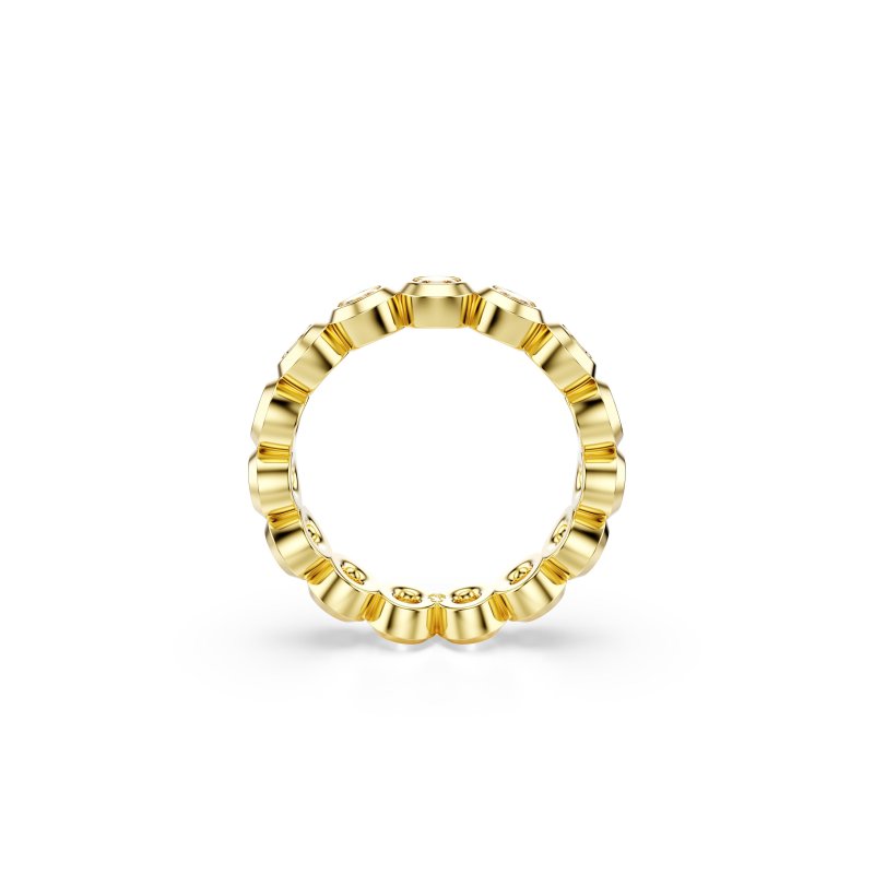 Swarovski - Anello Imber - Placcato Color Oro - Bianco