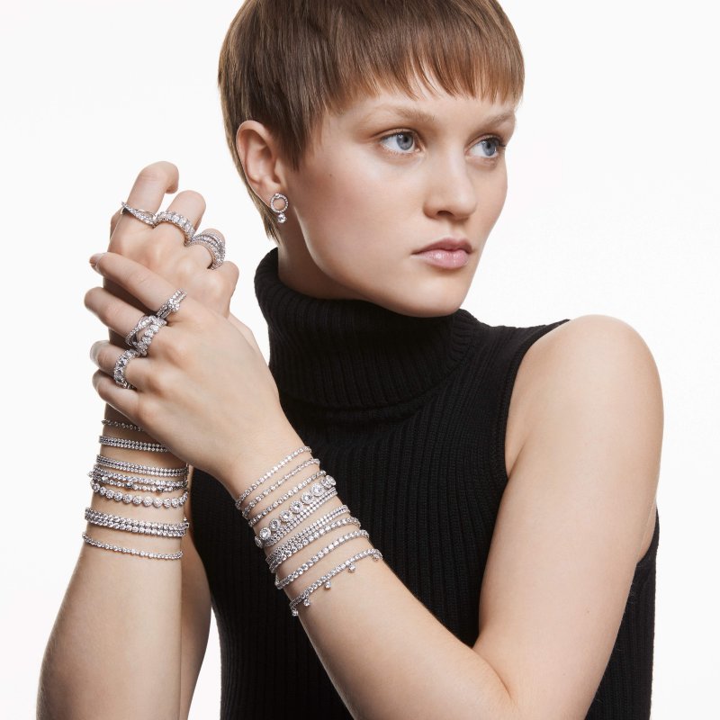Swarovski - Bracciale Tennis - Una Angelic - Bianco