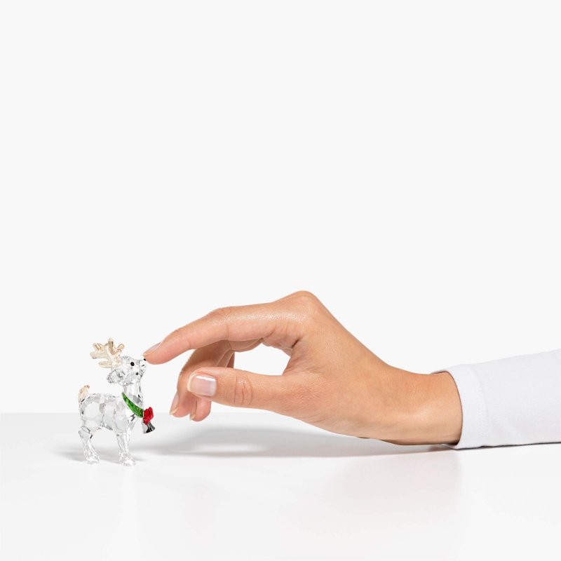Swarovski - Renna Di Babbo Natale - Cristallo - Multicolore