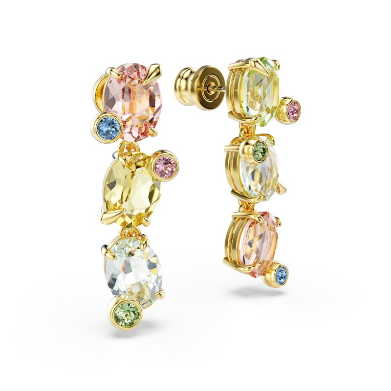 Swarovski - Orecchini Pendenti Gema - Cristalli - Multicolore