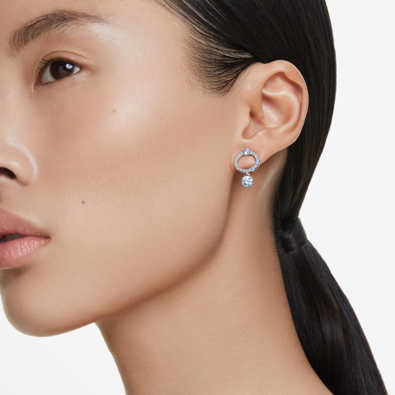 Swarovski - Orecchini Attract - Cristalli Blu