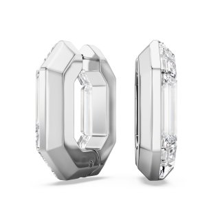 Swarovski - Orecchini A Cerchio Lucent - Bianco