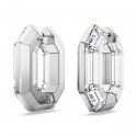 Swarovski - Orecchini A Cerchio Lucent - Bianco