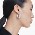 Swarovski - Orecchini A Cerchio Lucent - Bianco