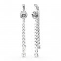 Swarovski - Orecchini Matrix - Placcato Rodio - Bianco