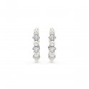 Swarovski - Orecchini Matrix - Placcato Rodio - Bianco