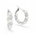 Swarovski - Orecchini Matrix - Placcato Rodio - Bianco