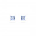 Swarovski - Orecchini A Lobo Matrix - Blu