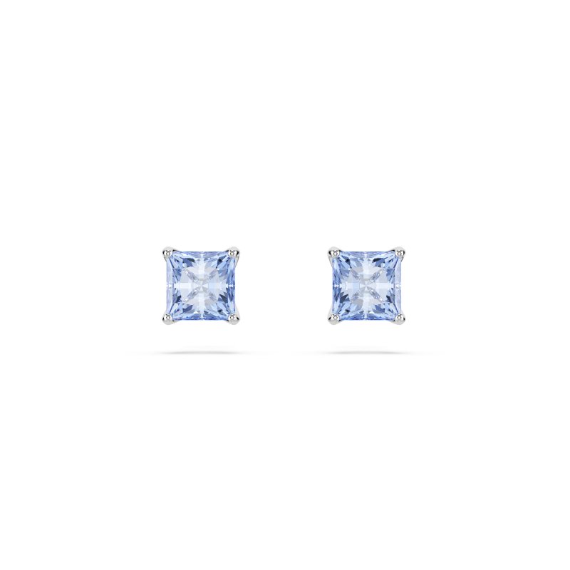 Swarovski - Orecchini A Lobo Matrix - Blu