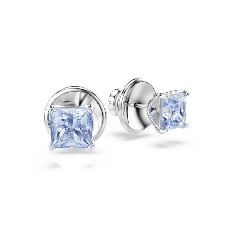 Swarovski - Orecchini A Lobo Matrix - Blu