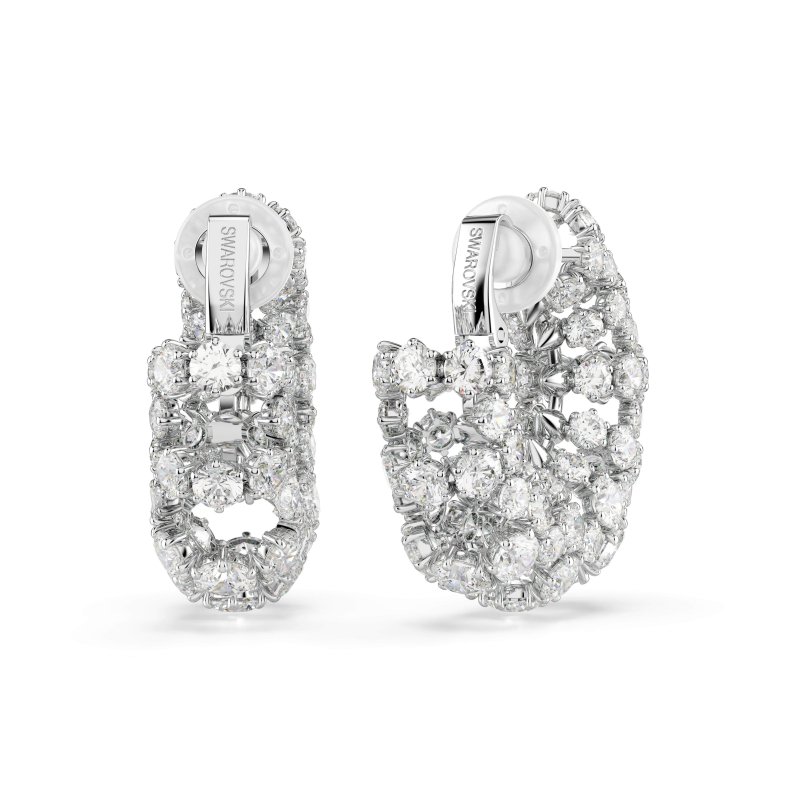 Swarovski - Orecchini A Clip Constella - Placcato Rodio