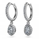 Swarovski - Orecchini Pendenti Eternity - Oro Bianco - Diamanti