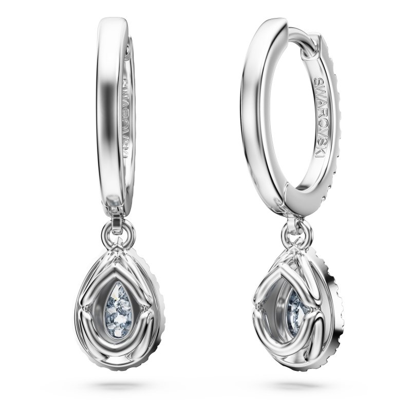 Swarovski - Orecchini Pendenti Eternity - Oro Bianco - Diamanti