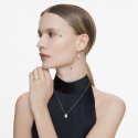 Swarovski - Orecchini Pendenti Eternity - Oro Bianco - Diamanti