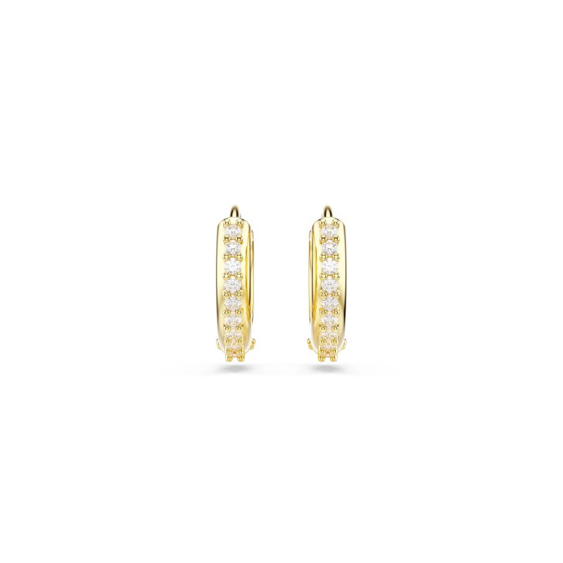 Swarovski - Orecchini A Cerchio Matrix - Placcato Oro