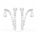Swarovski - Orecchini A Cerchio Matrix - Cristalli