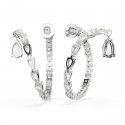 Swarovski - Orecchini A Cerchio Matrix - Cristalli