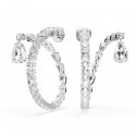 Swarovski - Orecchini A Cerchio Matrix - Cristalli