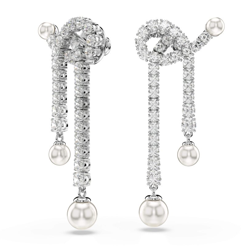 Swarovski - Orecchini Matrix - Cristalli - Bianco