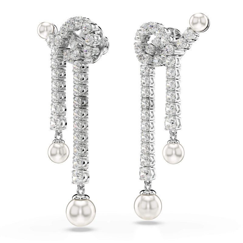 Swarovski - Orecchini Matrix - Cristalli - Bianco