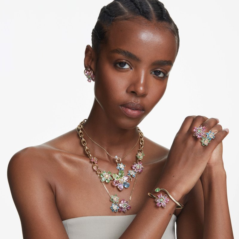Swarovski - Pendente Idyllia - Fiore Blu