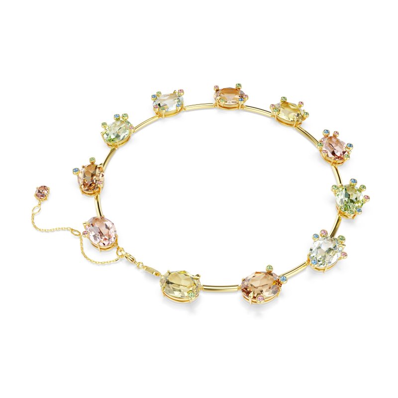Swarovski - Collana Tennis Gema - Cristalli - Multicolore