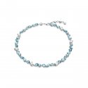 Swarovski - Collana Gema - Cristalli Blu - Rodio
