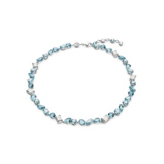 Swarovski - Collana Gema - Cristalli Blu - Rodio