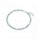 Swarovski - Collana Gema - Cristalli Blu - Rodio