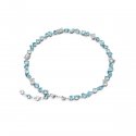 Swarovski - Collana Gema - Cristalli Blu - Rodio