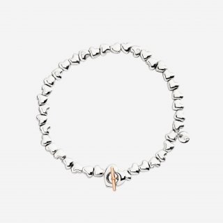 Dodo - Bracciale Cuore - Argento 925 - Oro Rosa