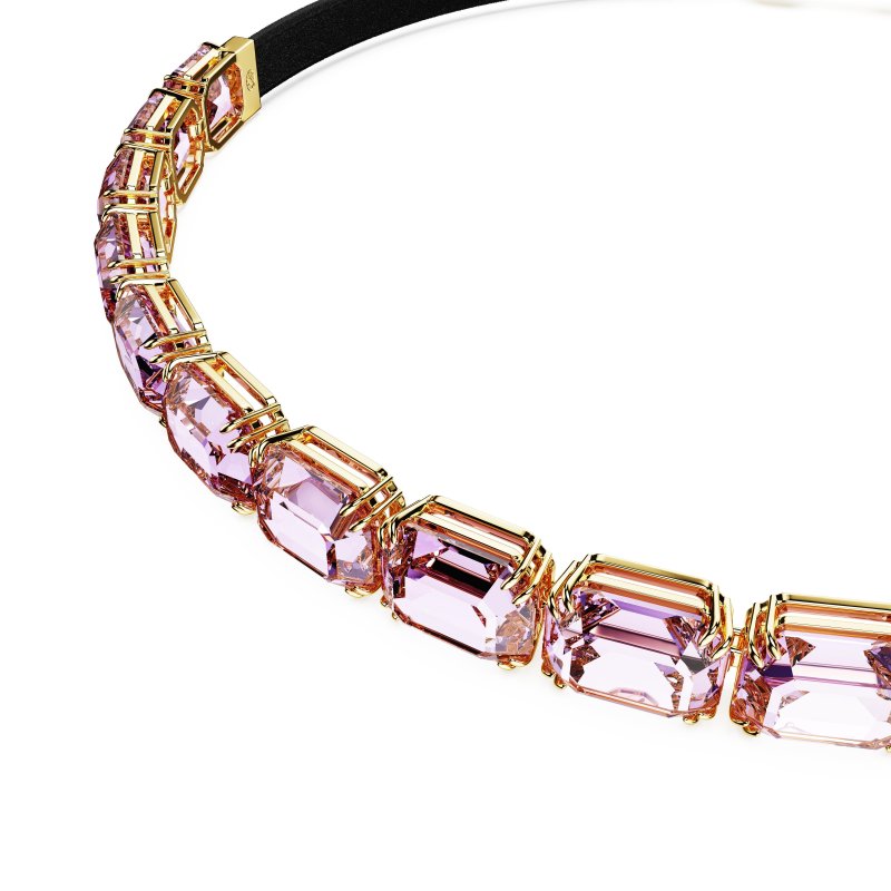 Swarovski - Girocollo Tennis Millenia - Viola - Cristalli