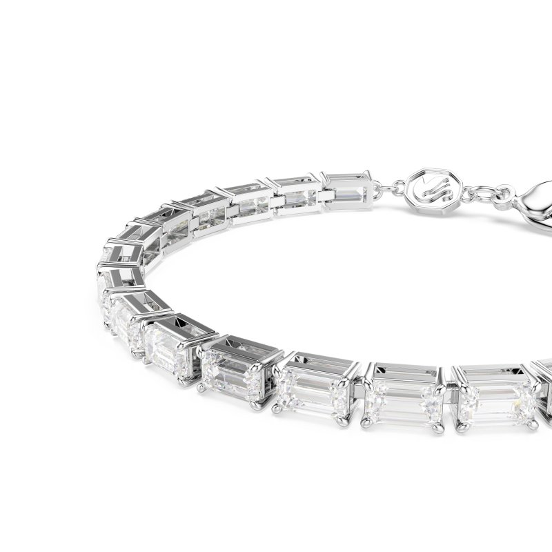Swarovski - Bracciale Matrix - Bianco - Rodio