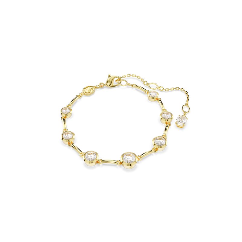Swarovski - Bracciale Tennis Imber - Placcato Color Oro
