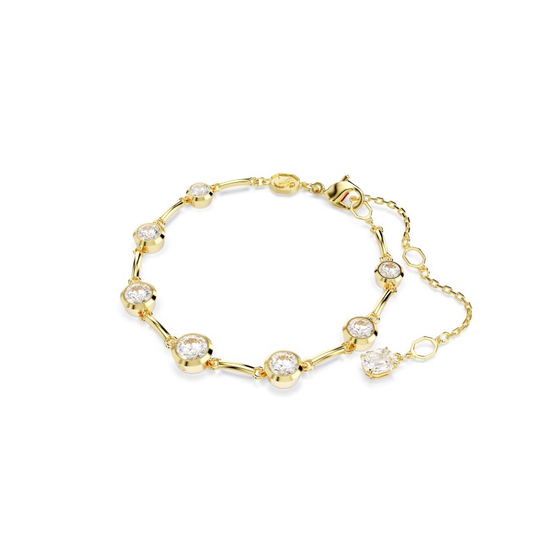 Swarovski - Bracciale Tennis Imber - Placcato Color Oro