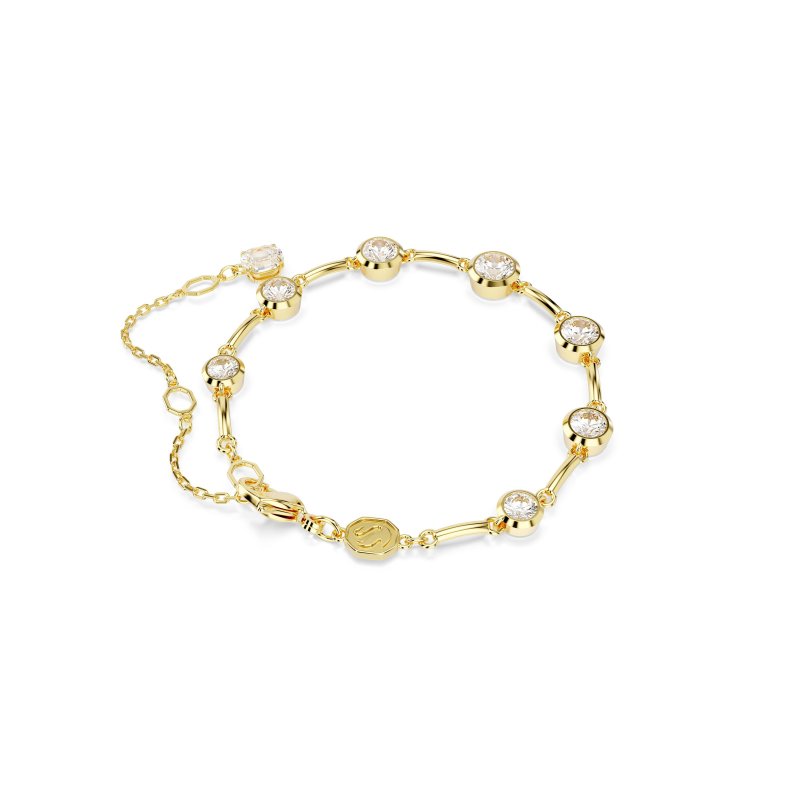 Swarovski - Bracciale Tennis Imber - Placcato Color Oro