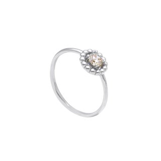 Songa Antonio - Anello Solitario - Oro Bianco