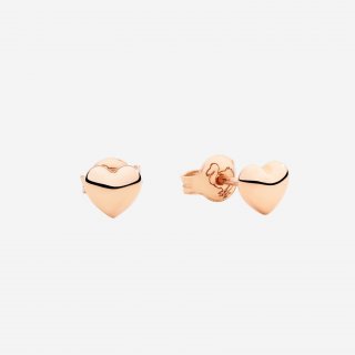 Dodo - Orecchini Stud Cuore - Oro Rosa