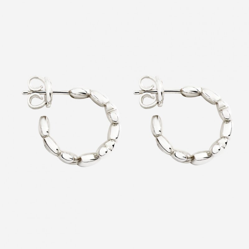 Dodo - Orecchini Hoop Cuore - Argento