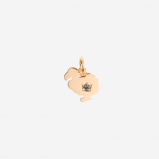 Dodo - Ciondolo Oro Rosa & Zaffiro - Charm Compleanno