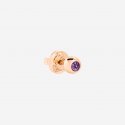 Dodo - Orecchino Stud Bollicine - Oro Rosa - Ametista
